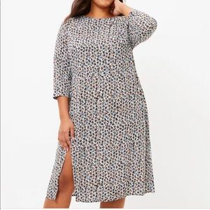 Loft Plus Multicolored Midi Dress NWT Sz 16
